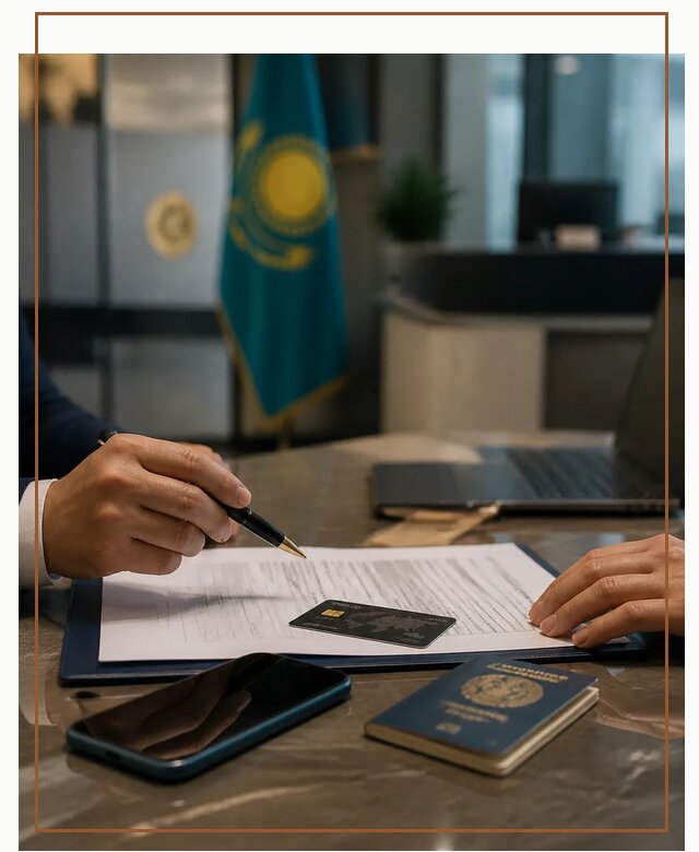 Открытие счета и банковской карты в Казахстане в Амурске